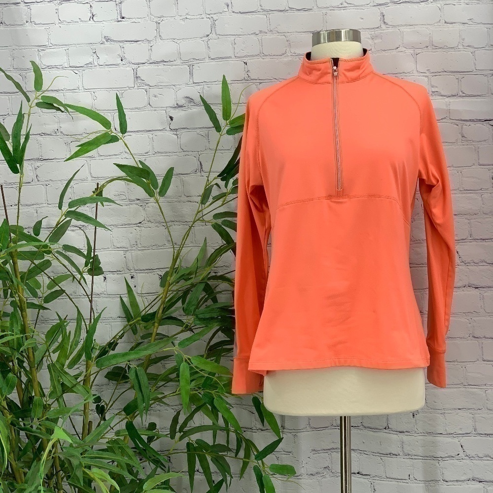 🎉Actra Orange Long Sleeve Pullover w/ Thumbholes